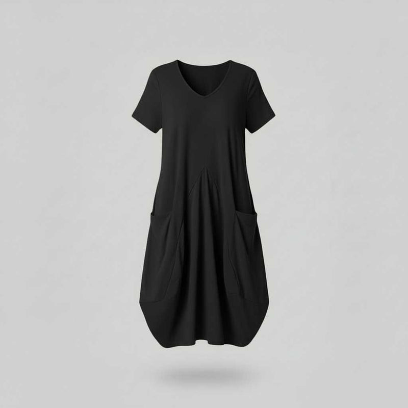 Robe D'Été Chic Femme Col Rond | Midi Décontractée