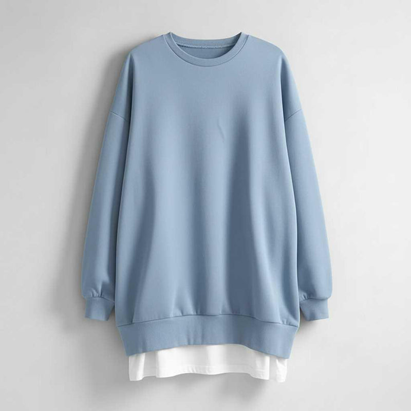 Sweat-Shirt Femme Surdimensionné Col Rond | Manches Longues