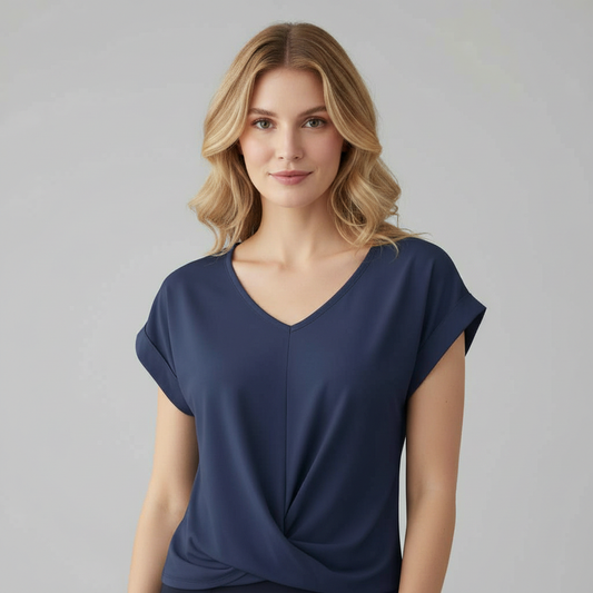 Blouse Décontractée Femme | Haut à Manches Courtes en Coton