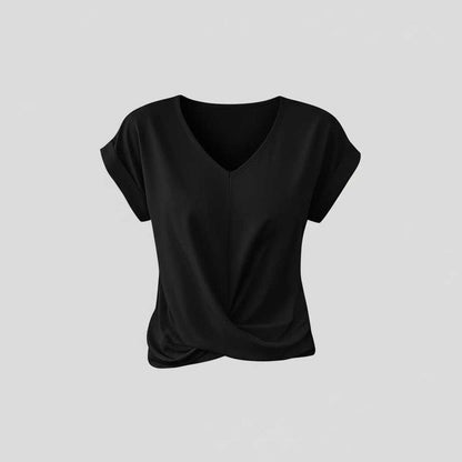 Blouse Décontractée Femme | Haut à Manches Courtes en Coton