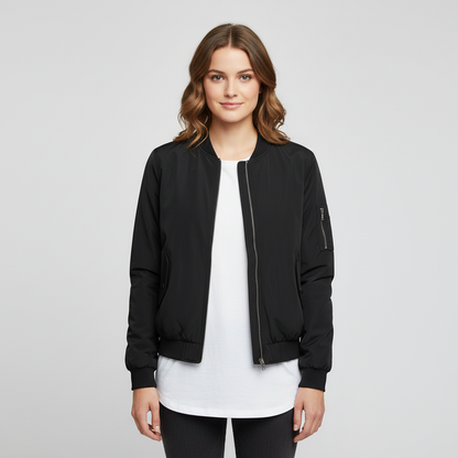 Bomber Court Femme Élégant | Veste Sportive Polyvalente