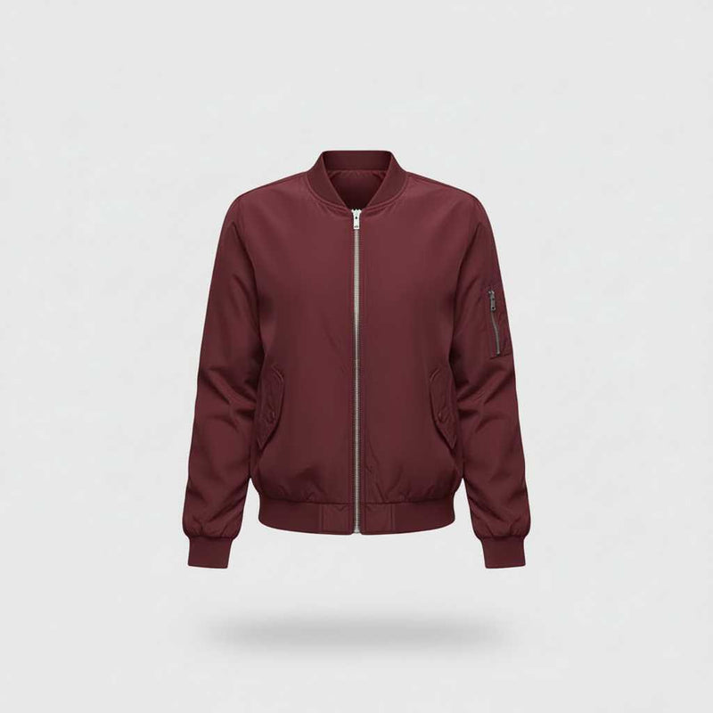 Bomber Court Femme Élégant | Veste Sportive Polyvalente