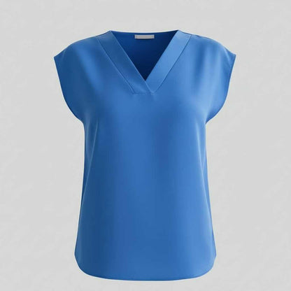 Chemisier Femme Chic Col En V | Blouse Moderne Ample
