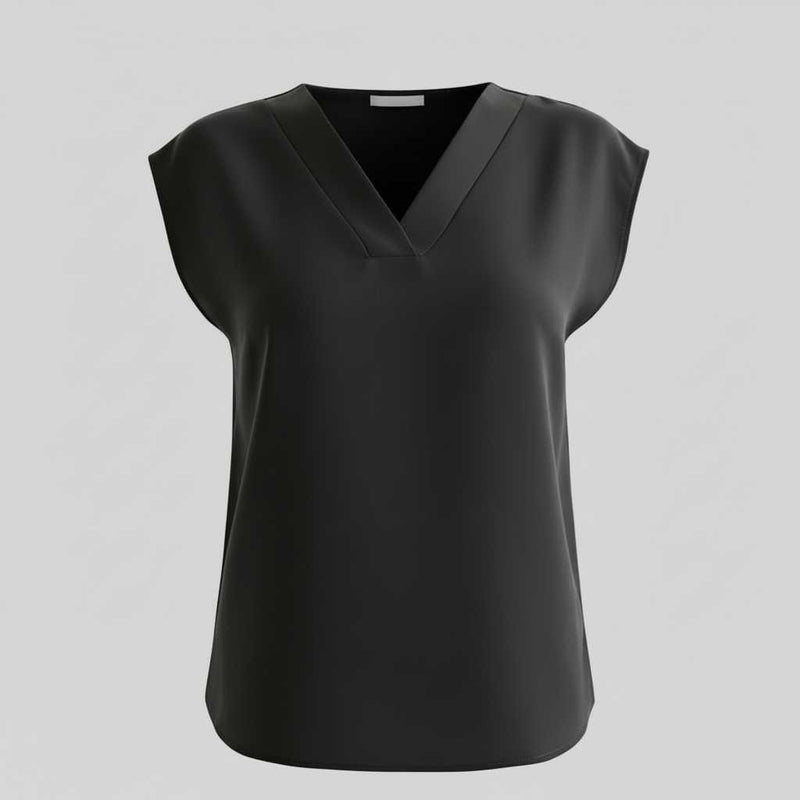 Chemisier Femme Chic Col En V | Blouse Moderne Ample