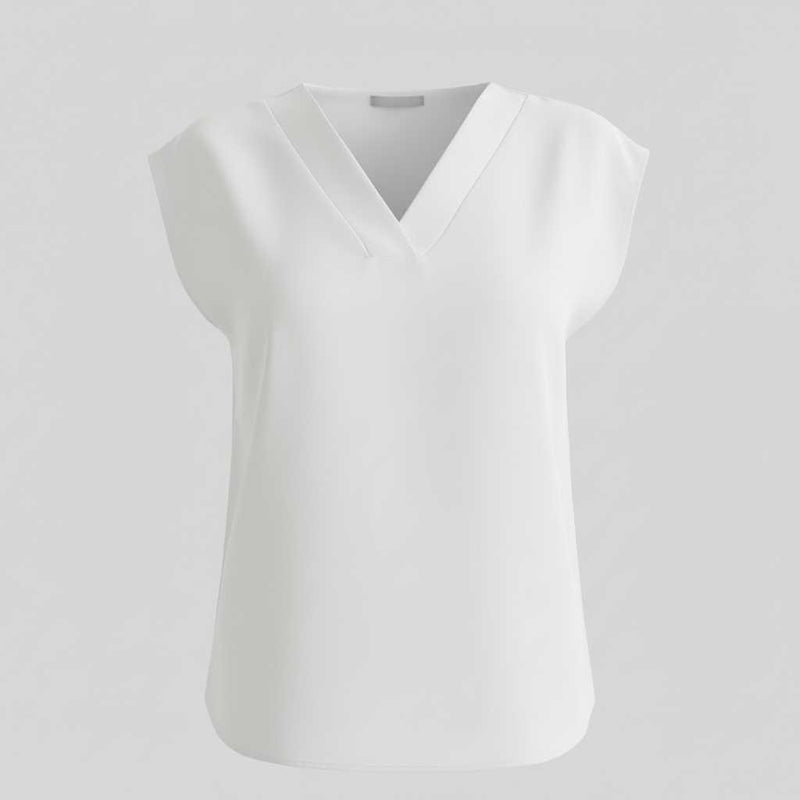 Chemisier Femme Chic Col En V | Blouse Moderne Ample