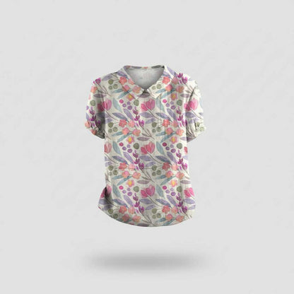 Chemisier Floral Vintage Femme | Blouse Décontractée Chic