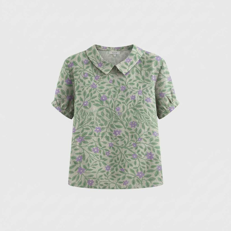 Chemisier Floral Vintage Femme | Blouse Décontractée Chic
