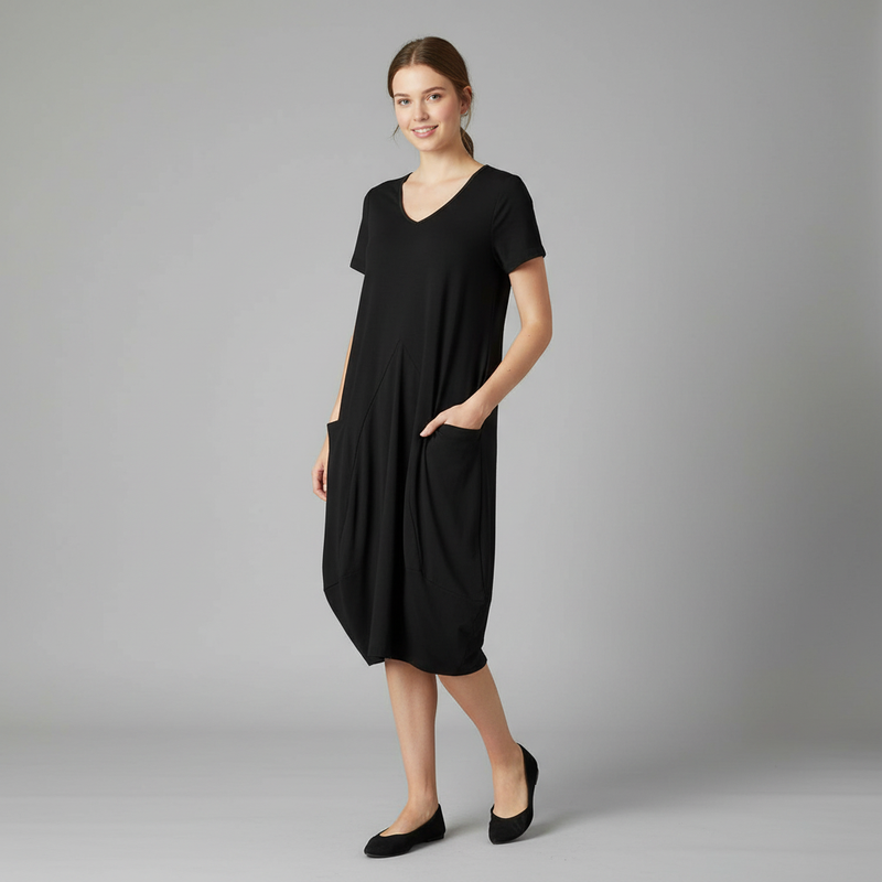 Robe D'Été Chic Femme Col Rond | Midi Décontractée
