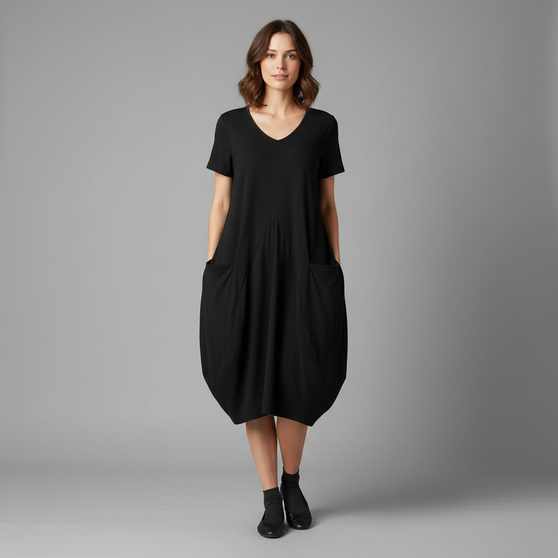 Robe D'Été Chic Femme Col Rond | Midi Décontractée