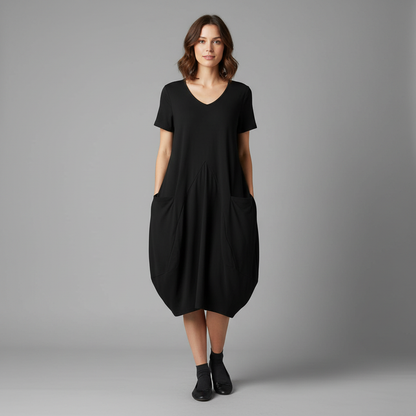 Robe D'Été Chic Femme Col Rond | Midi Décontractée
