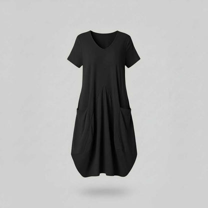 Robe D'Été Chic Femme Col Rond | Midi Décontractée