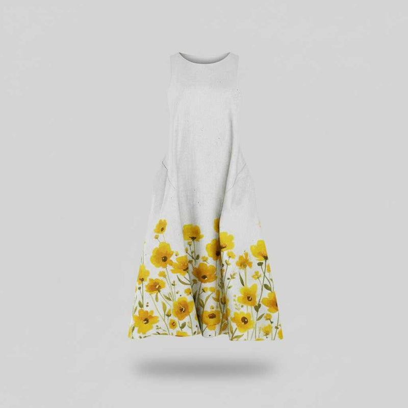 Robe D'Été Fleurie Chic | Midi Femme