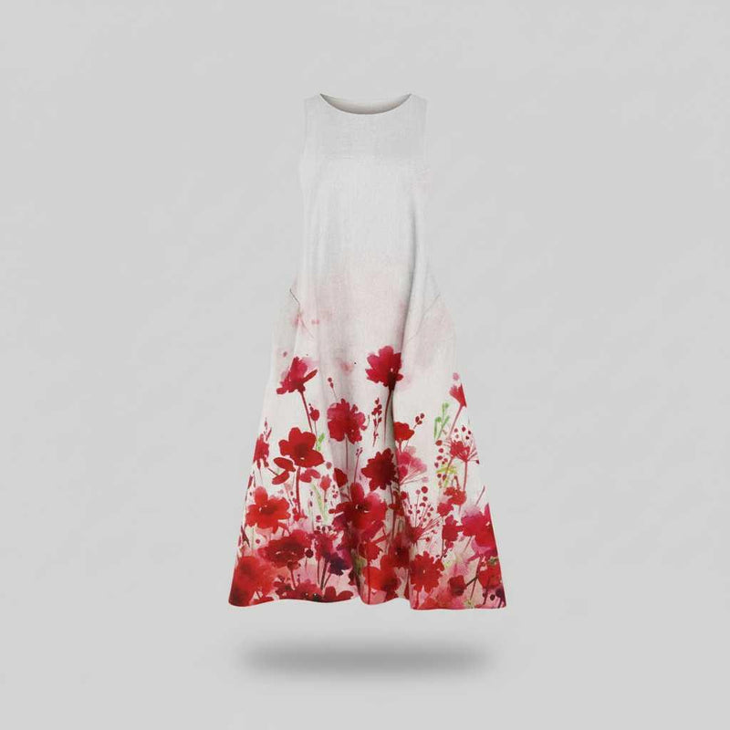Robe D'Été Fleurie Chic | Midi Femme