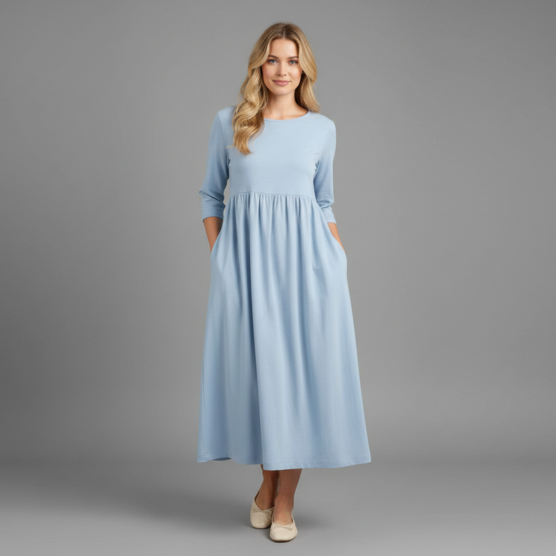 Robe D'été Ample Chic Femme | Midi Décontractée
