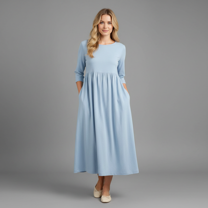 Robe D'été Ample Chic Femme | Midi Décontractée