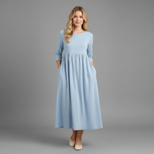 Robe D'été Ample Chic Femme | Midi Décontractée
