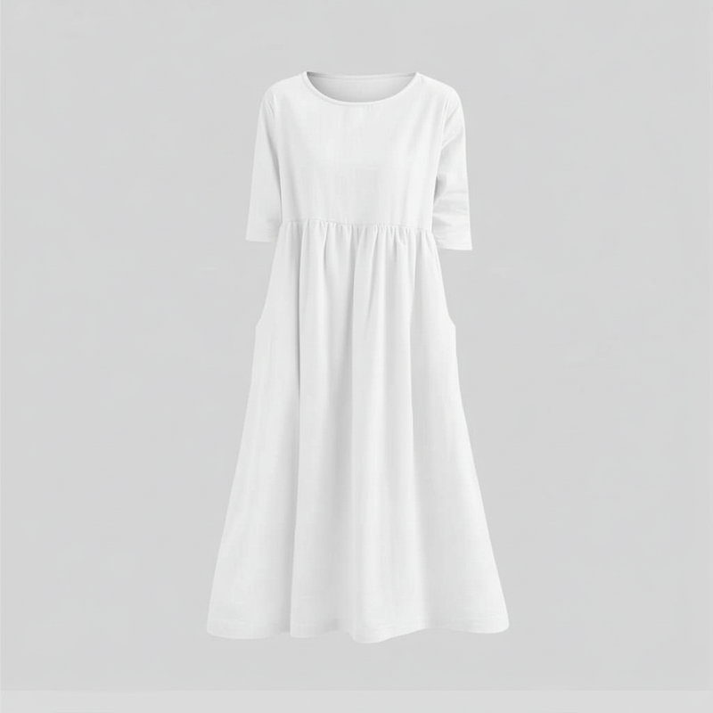 Robe D'été Ample Chic Femme | Midi Décontractée