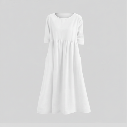 Robe D'été Ample Chic Femme | Midi Décontractée