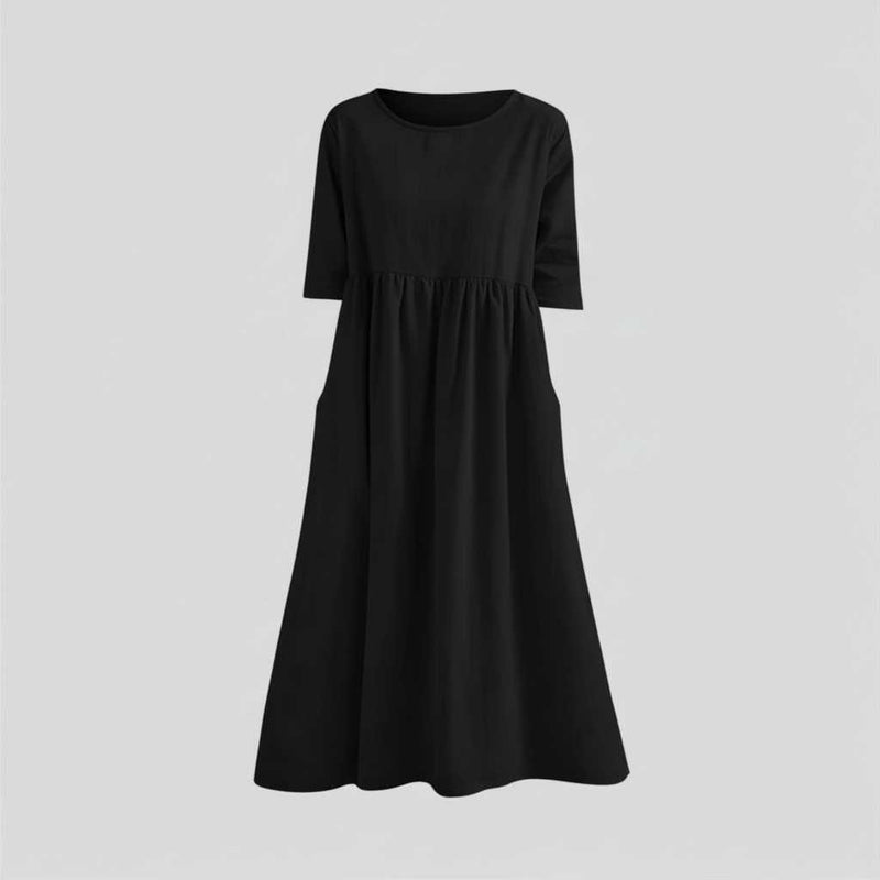 Robe D'été Ample Chic Femme | Midi Décontractée