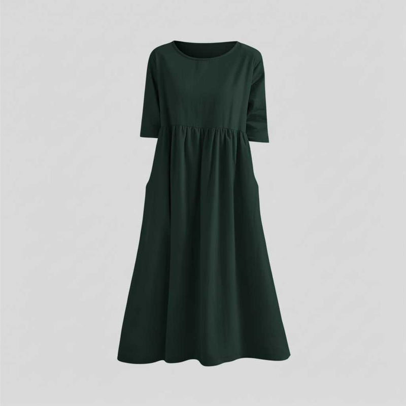 Robe D'été Ample Chic Femme | Midi Décontractée