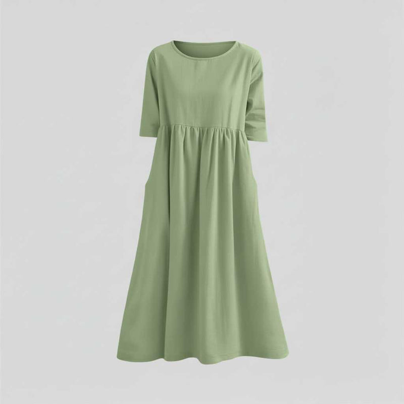Robe D'été Ample Chic Femme | Midi Décontractée