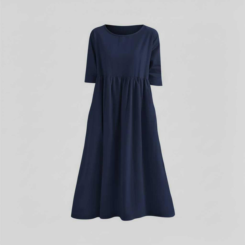 Robe D'été Ample Chic Femme | Midi Décontractée
