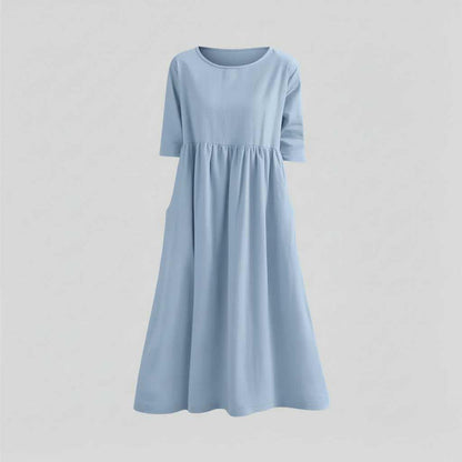 Robe D'été Ample Chic Femme | Midi Décontractée