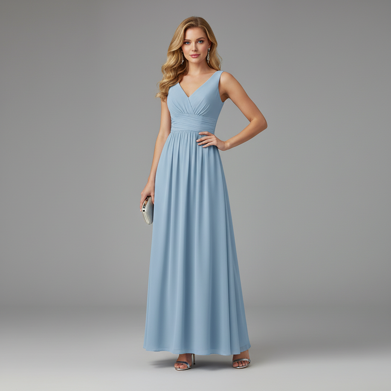 Robe Noire Longue Femme | Élégante Robe Maxi Sans Manches