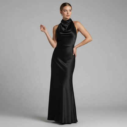 Robe de Soirée Chic Dos Nu | Midi Élégante Femme