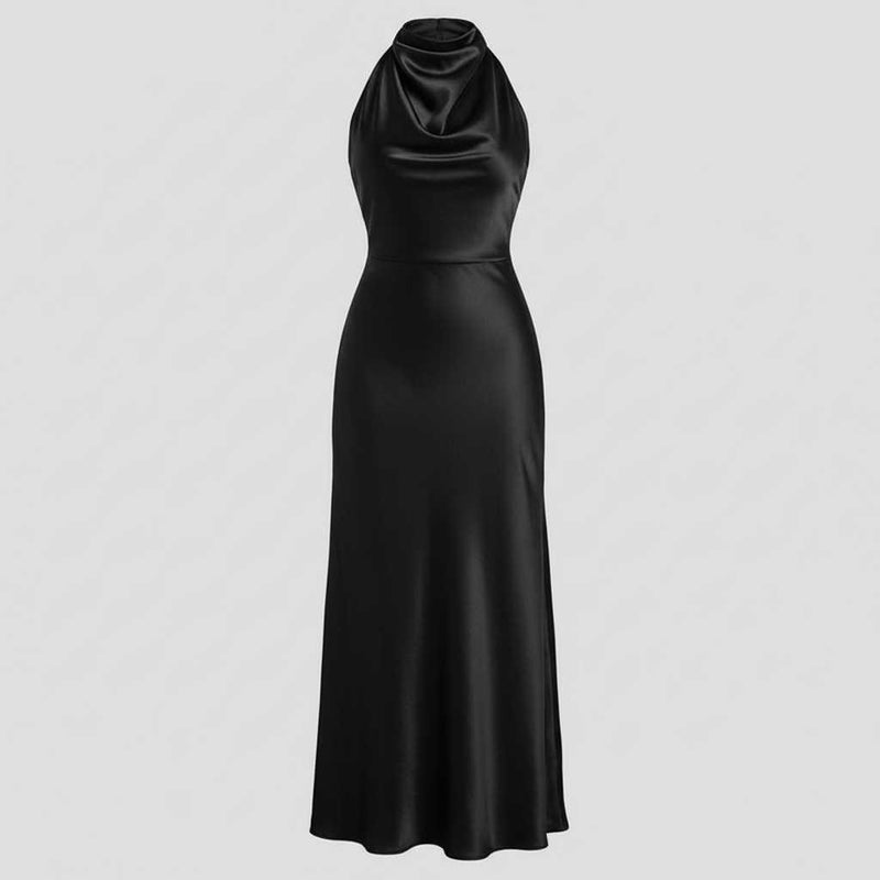 Robe de Soirée Chic Dos Nu | Midi Élégante Femme