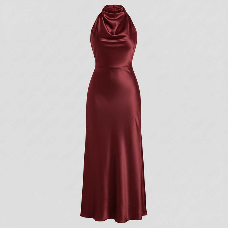 Robe de Soirée Chic Dos Nu | Midi Élégante Femme