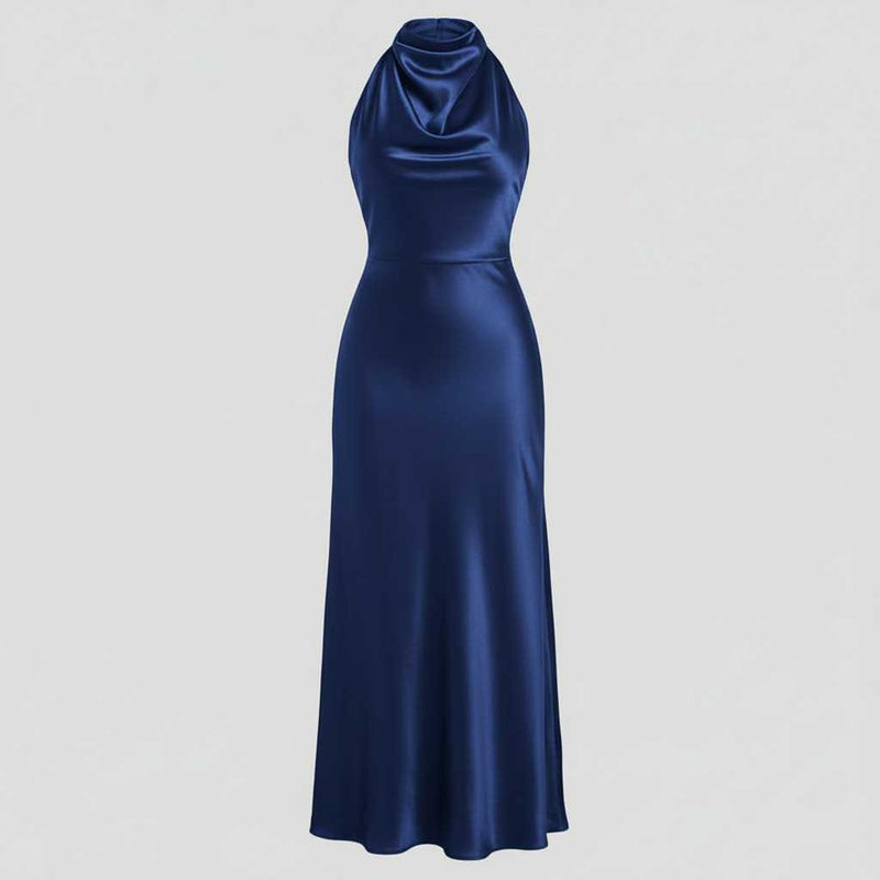 Robe de Soirée Chic Dos Nu | Midi Élégante Femme