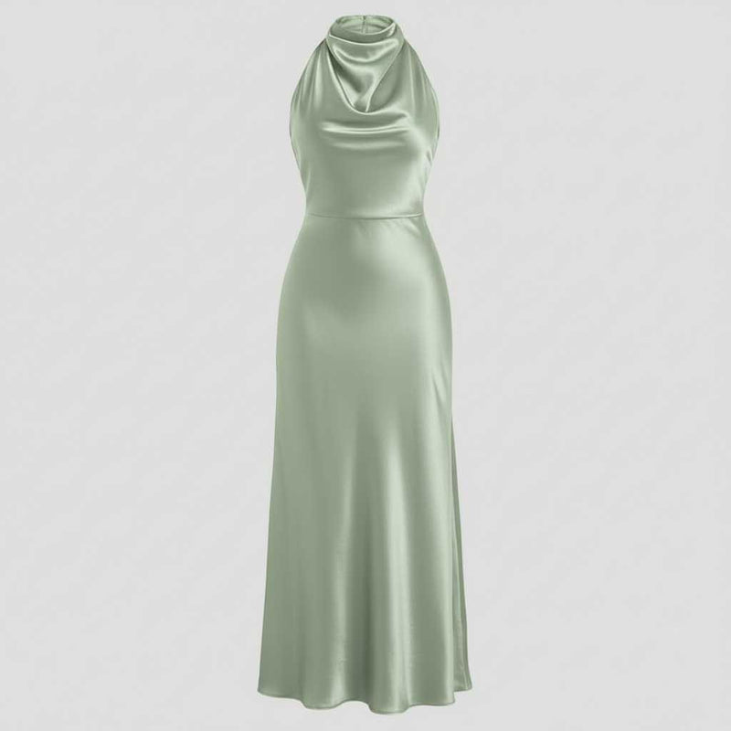 Robe de Soirée Chic Dos Nu | Midi Élégante Femme