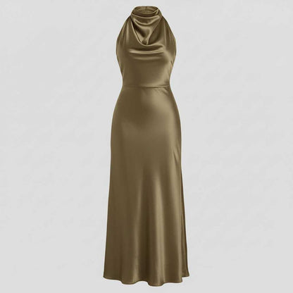 Robe de Soirée Chic Dos Nu | Midi Élégante Femme