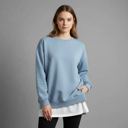 Sweat-Shirt Femme Surdimensionné Col Rond | Manches Longues