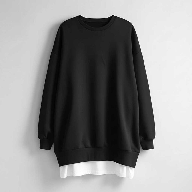 Sweat-Shirt Femme Surdimensionné Col Rond | Manches Longues