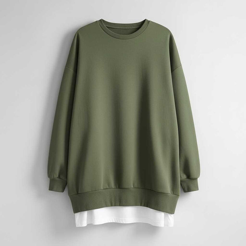 Sweat-Shirt Femme Surdimensionné Col Rond | Manches Longues