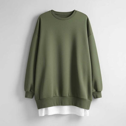 Sweat-Shirt Femme Surdimensionné Col Rond | Manches Longues