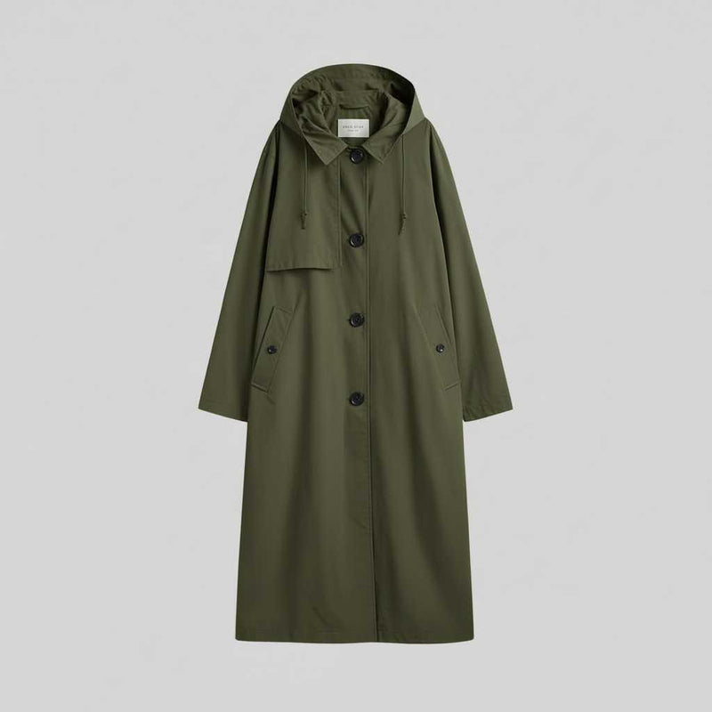 Trench Coat Femme Élégant Long | Vêtement d'Hiver