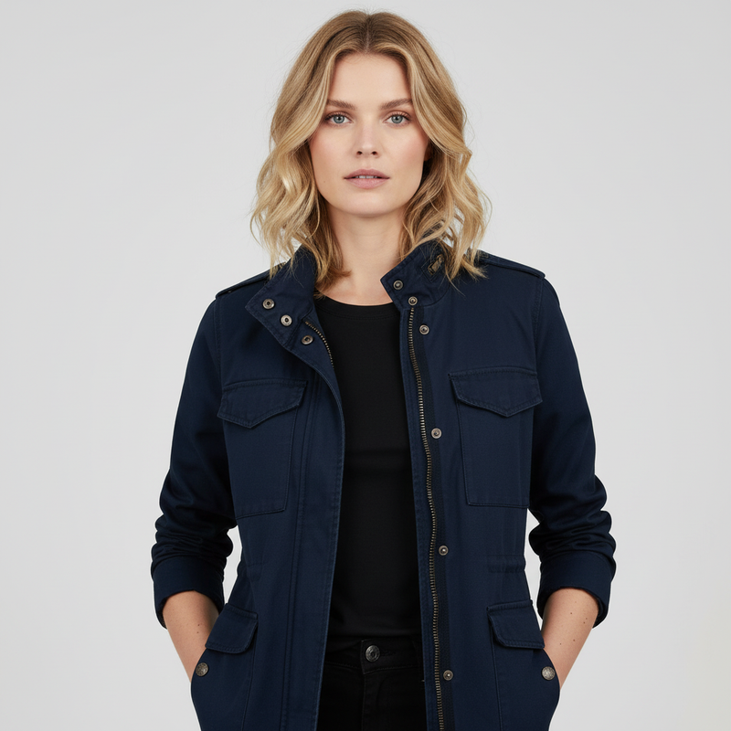 Veste Moderne Femme | Veste à Fermeture Éclair Chic